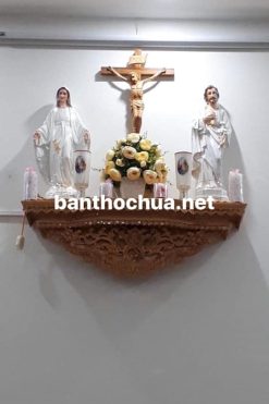 Bàn Thờ Thiên Chúa Ngang 100, Bộ Tượng Cao 50cm