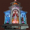 Bộ Bàn Thờ Công Giáo Kiếng Ba Đấng 135cm đèn Neon