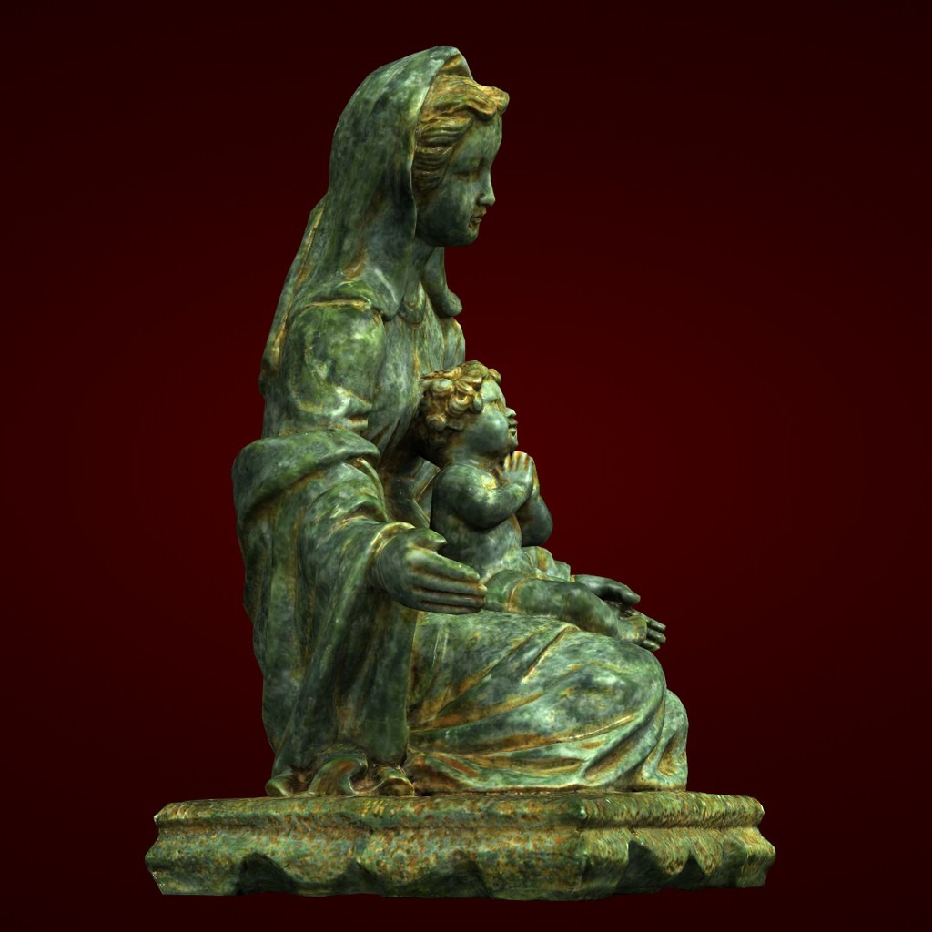 Tượng đức Mẹ Maria đá Nhân Tạo Composite 04