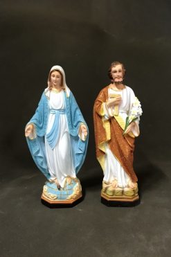 Tượng Mẹ Ban ơn Và Thánh Giuse 30cm 03