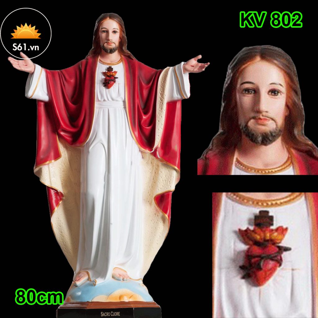 Tượng Chúa Kitô Vua Cao 80cm (1)