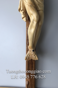 Tượng Chúa Chịu Nạn Cao 50cm Gỗ Pơ Mu (4)