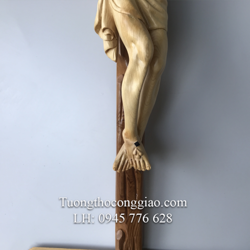 Tượng Chúa Chịu Nạn Cao 50cm Gỗ Pơ Mu (4)