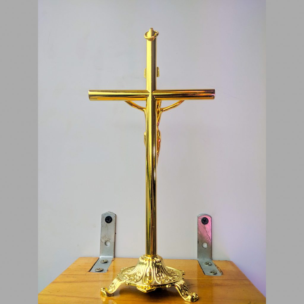 Tượng Thánh Giá Kim Loại Màu Vàng đồng (2)