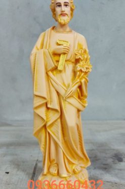Tượng Thánh Giuse Thợ Cao 40cm Màu Gỗ