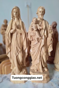 Tượng Đức Mẹ Lộ Đức, Thánh Giuse Bế Chúa Cao 50cm