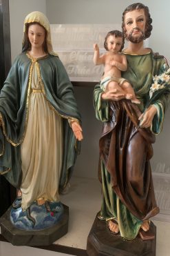 Tượng đức Mẹ Ban ơn, Thánh Giuse Cao 60cm Mẫu Hiện đại