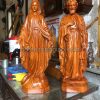 Tượng đức Mẹ Ban ơn Và Thánh Giuse Bằng Gỗ Hương Cao 60cm
